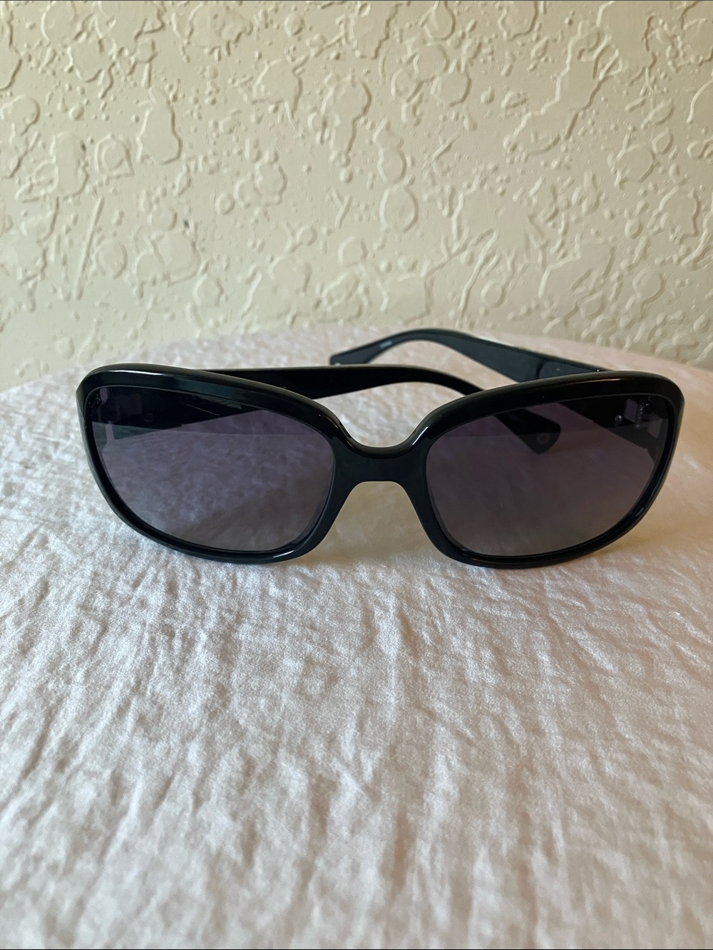 Coach: Black Women's Sunglasses- Dark Gradient Lenses- Scratches